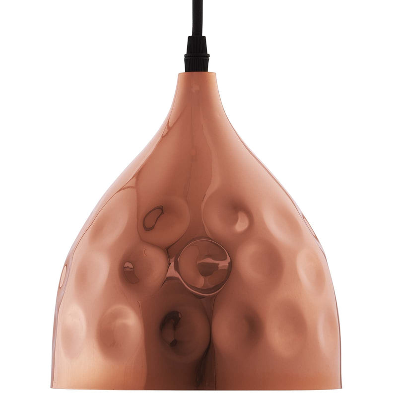 Valerie 6.5" Bell-Shaped Rose Gold Pendant Light