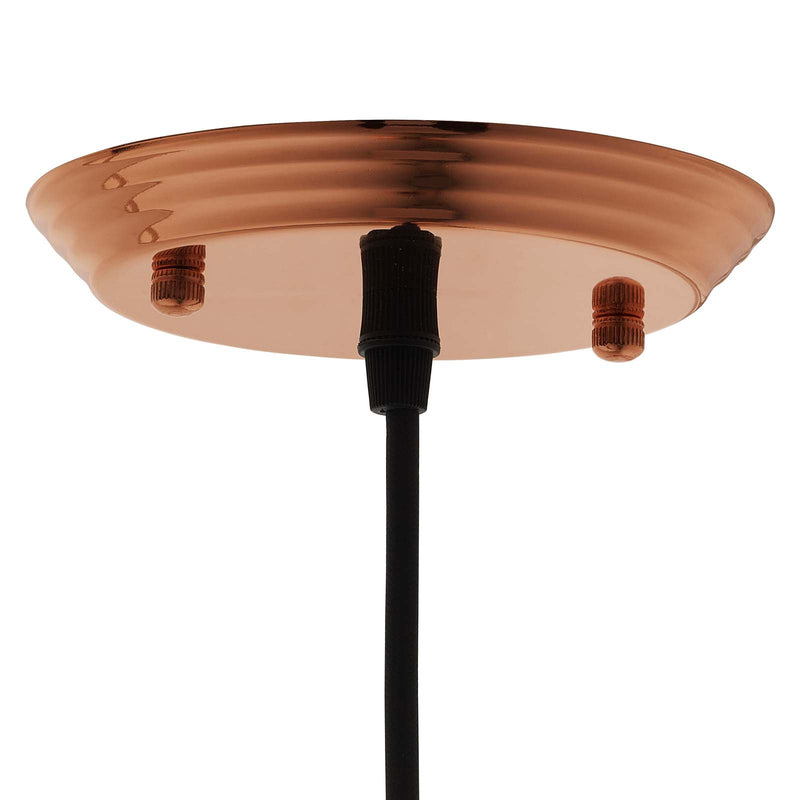 Valerie 6.5" Bell-Shaped Rose Gold Pendant Light