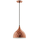 Valerie 11" Bell-Shaped Rose Gold Pendant Light