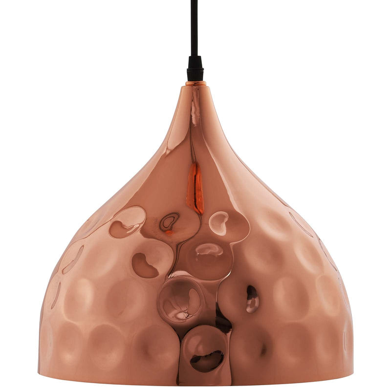 Valerie 11" Bell-Shaped Rose Gold Pendant Light