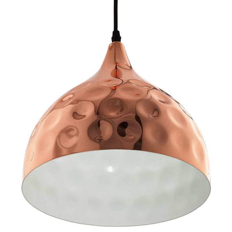 Valerie 11" Bell-Shaped Rose Gold Pendant Light