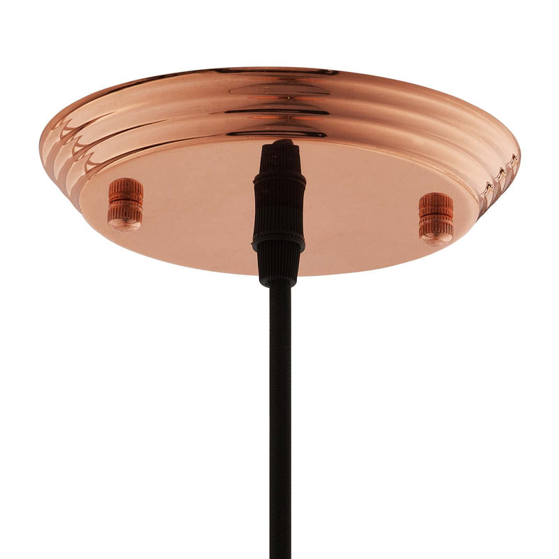 Valerie 11" Bell-Shaped Rose Gold Pendant Light