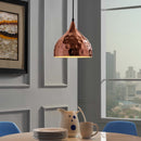 Valerie 11" Bell-Shaped Rose Gold Pendant Light