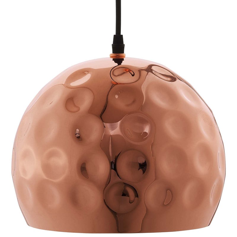 Valerie 10" Half-Sphere Rose Gold Pendant Light