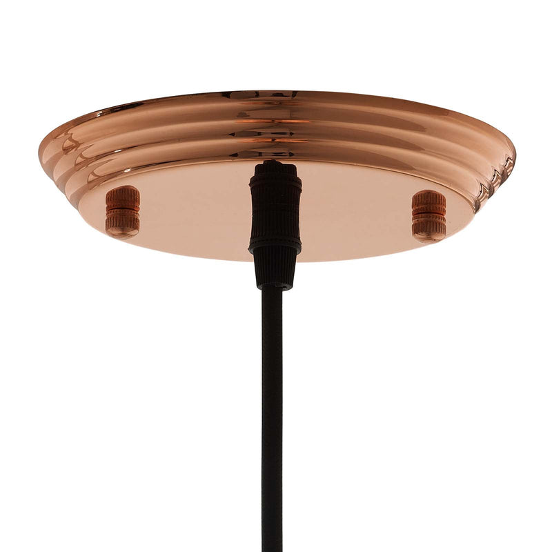 Valerie 10" Half-Sphere Rose Gold Pendant Light