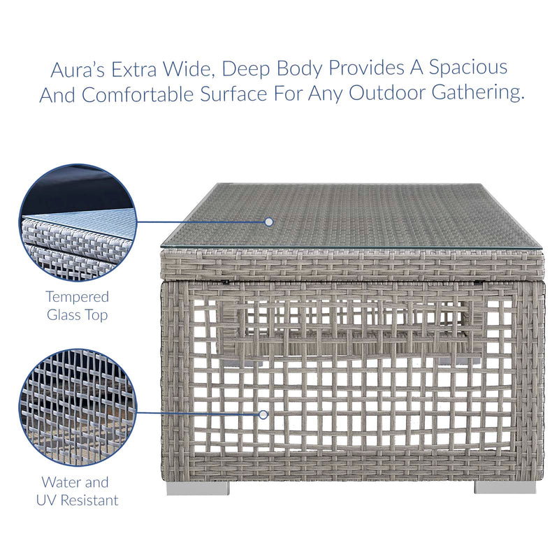 Sean Rattan Outdoor Patio Coffee Table