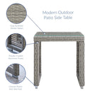 Sean Outdoor Patio Wicker Rattan Side Table