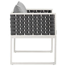 Emory Dining Armchair Outdoor Patio Aluminum Set of 2