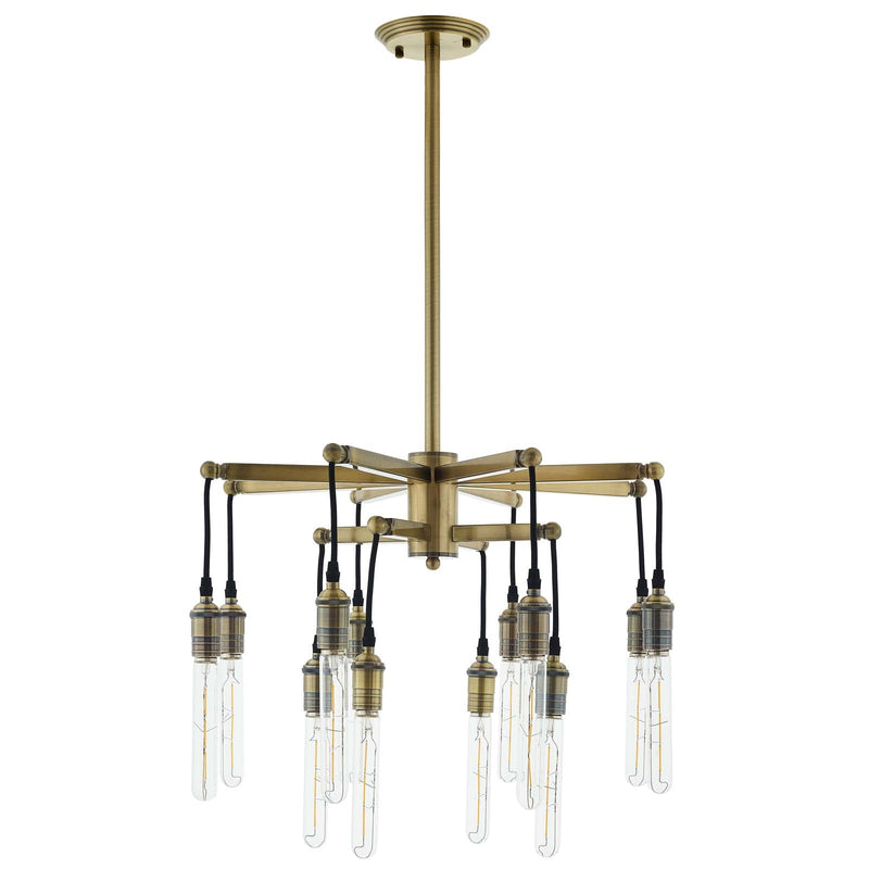 Melvin Antique Brass Ceiling Light Pendant Chandelier