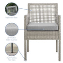 Sean Dining Armchair Outdoor Patio Wicker Rattan Set of 2