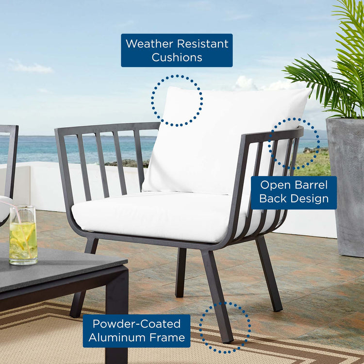 Howard Outdoor Patio Aluminum Armchair