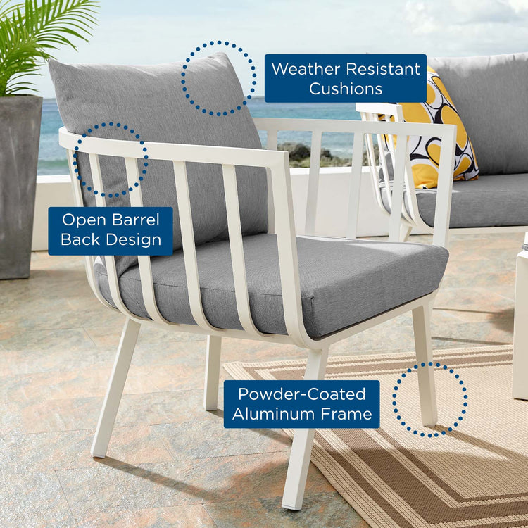 Howard Outdoor Patio Aluminum Armchair