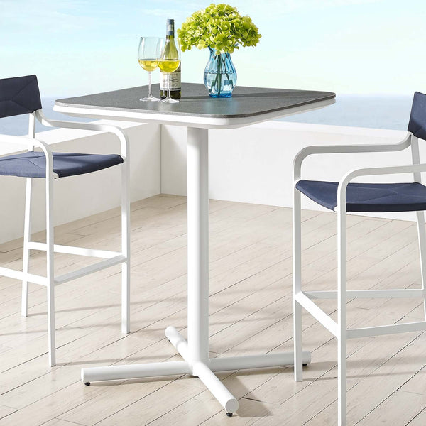 Julianna Outdoor Patio Aluminum Bar Table