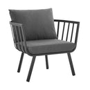 Howard Outdoor Patio Aluminum Armchair Set of 2