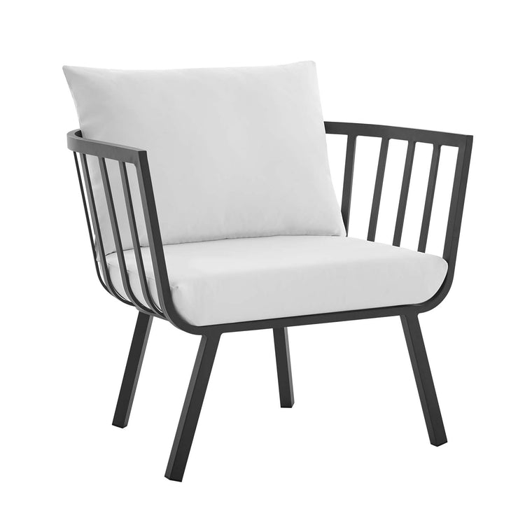 Howard Outdoor Patio Aluminum Armchair Set of 2