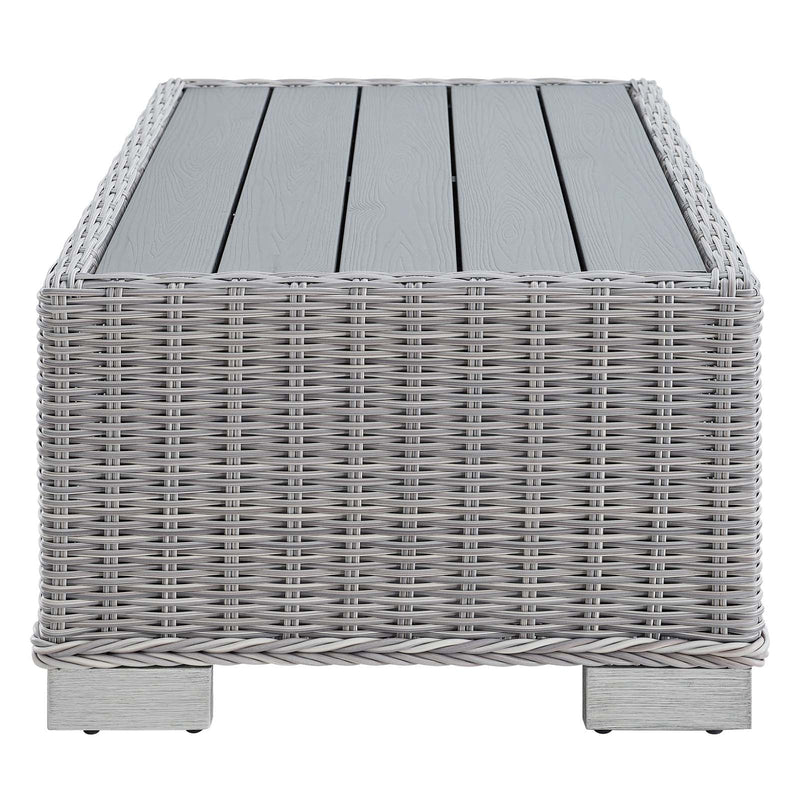 Santiago 32" Outdoor Patio Wicker Rattan Coffee Table
