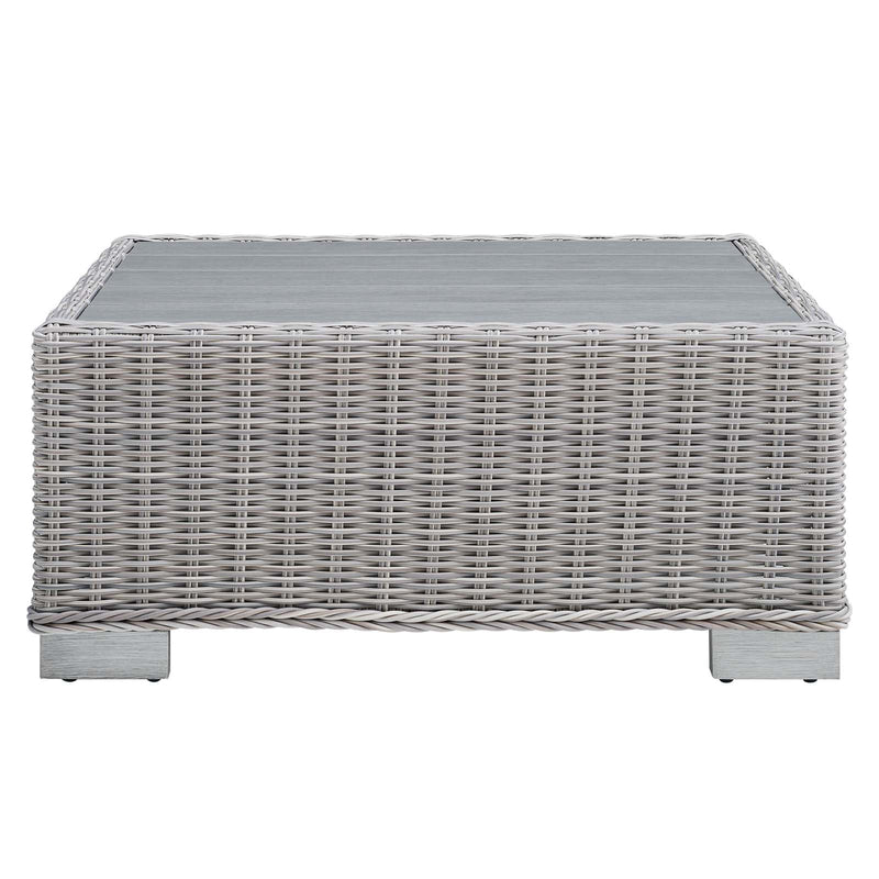 Santiago 32" Outdoor Patio Wicker Rattan Coffee Table