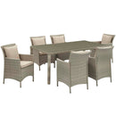 Maisie 7 Piece Outdoor Patio Wicker Rattan Dining Set