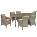Maisie 7 Piece Outdoor Patio Wicker Rattan Dining Set