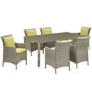 Maisie 7 Piece Outdoor Patio Wicker Rattan Dining Set