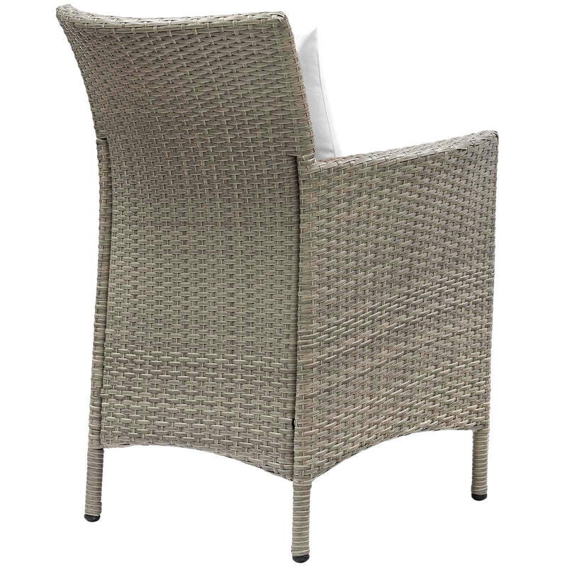 Maisie Outdoor Patio Wicker Rattan Dining Armchair Set of 4