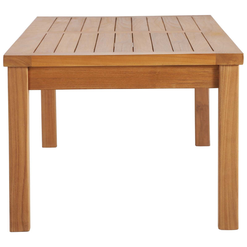 Arleth Outdoor Patio Teak Wood Coffee Table