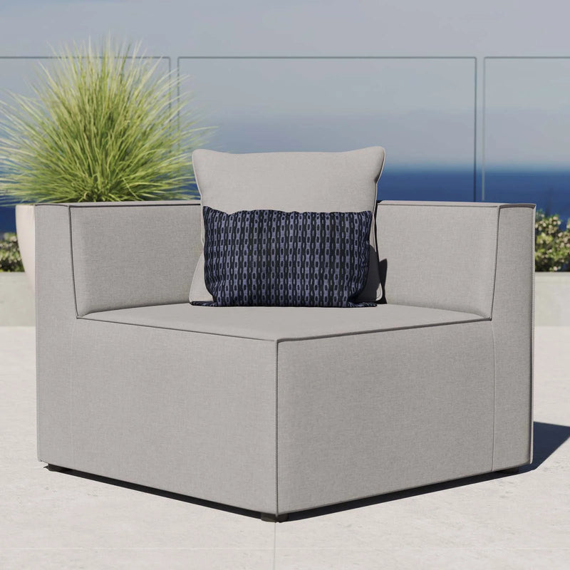 Alaya Outdoor Patio Upholstered Sectional Sofa Corner Chair