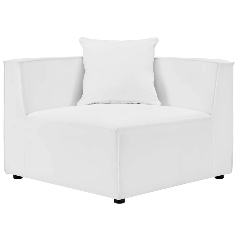 Alaya Outdoor Patio Upholstered Sectional Sofa Corner Chair