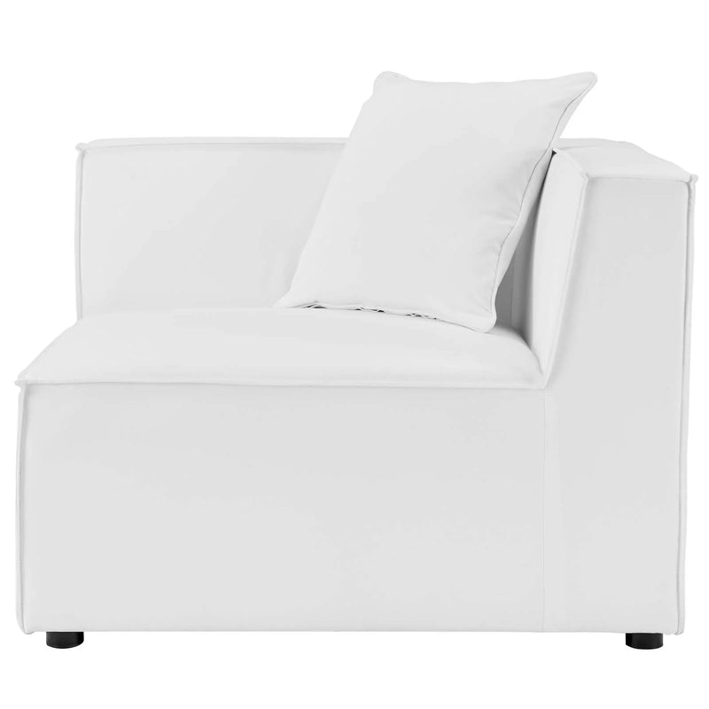 Alaya Outdoor Patio Upholstered Sectional Sofa Corner Chair