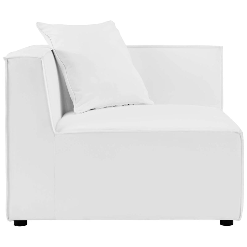 Alaya Outdoor Patio Upholstered Sectional Sofa Corner Chair