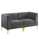 Arianna Upholstered Fabric Loveseat