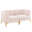 Arianna Upholstered Fabric Loveseat