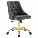 Jude Tufted Swivel Performance Velvet Office Chair