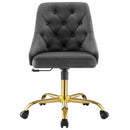 Jude Tufted Swivel Performance Velvet Office Chair