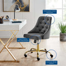 Jude Tufted Swivel Performance Velvet Office Chair