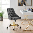 Jude Tufted Swivel Performance Velvet Office Chair