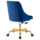 Jude Tufted Swivel Performance Velvet Office Chair