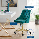 Jude Tufted Swivel Performance Velvet Office Chair