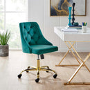 Jude Tufted Swivel Performance Velvet Office Chair
