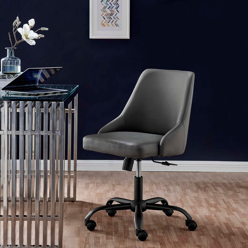 Vincent Swivel Vegan Leather Office Chair