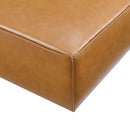 Rhea Vegan Leather Ottoman