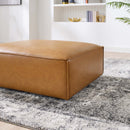 Rhea Vegan Leather Ottoman