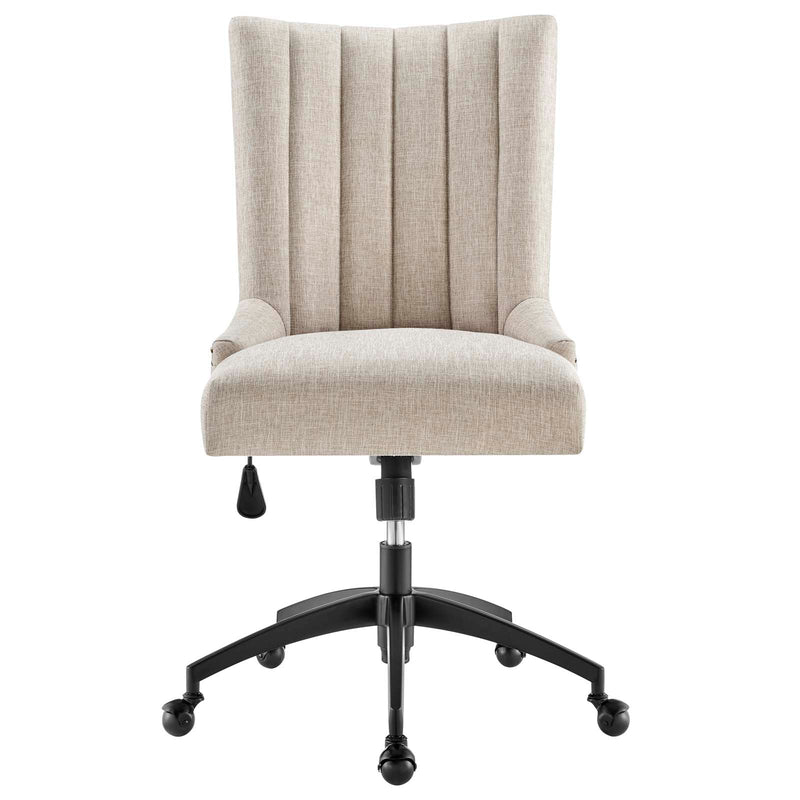 Pedro Channel Tufted Fabric Office Chair