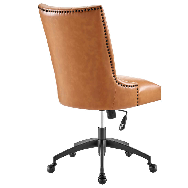 Marisol Channel Tufted Vegan Leather Office Chair
