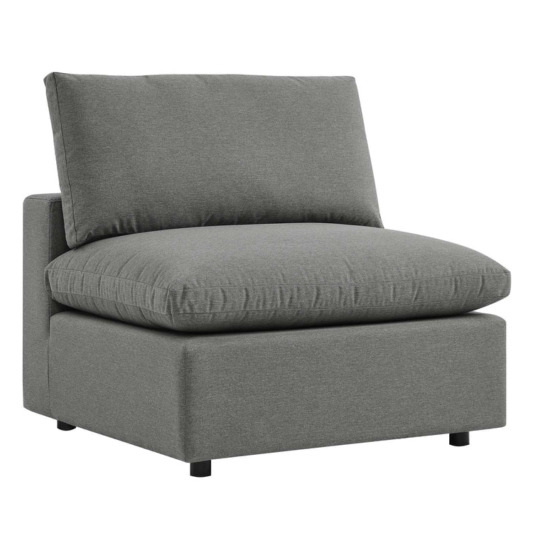 Liberty Overstuffed Outdoor Patio Armless Chair