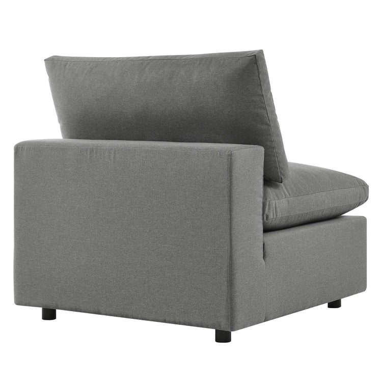 Liberty Overstuffed Outdoor Patio Armless Chair