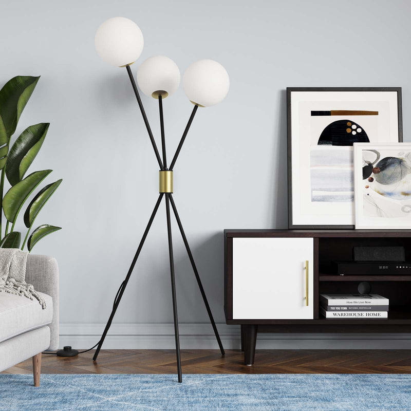 Castiel 3-Light Floor Lamp