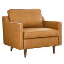 Lillie Genuine Leather Armchair