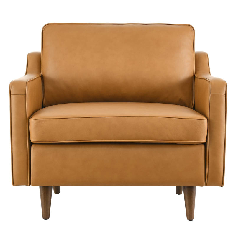 Lillie Genuine Leather Armchair