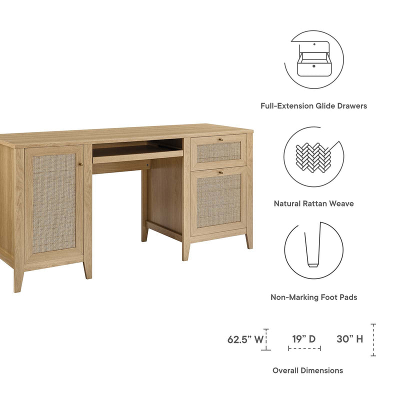 Ezekiel 63" Office Desk